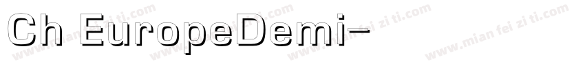 Ch EuropeDemi字体转换